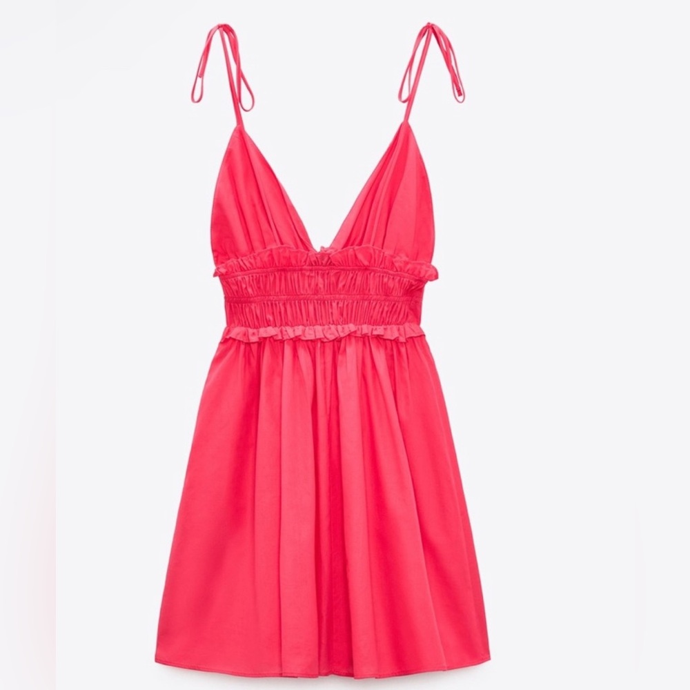 HOT PINK ZARA DRESS PERFECT FOR SPRING